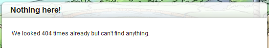 Error message